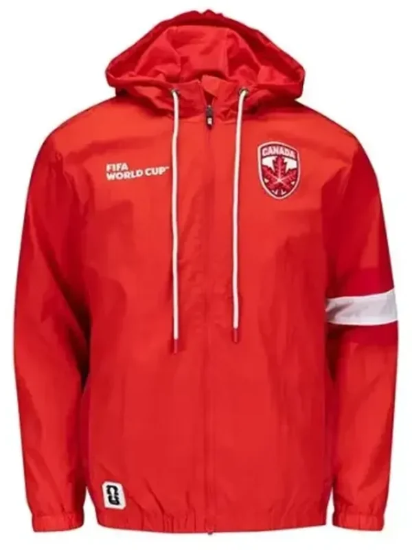 FIFA World Cup 2026 Canada Red Windbreaker Jacket