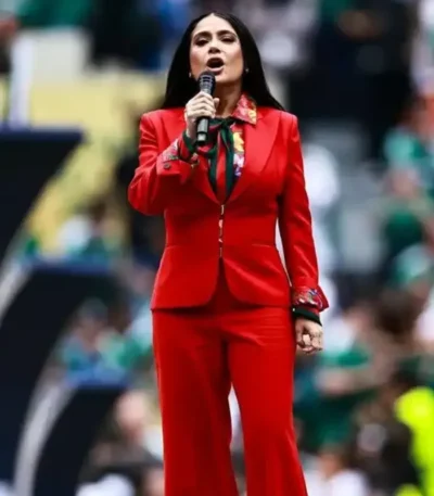 FIFA World Cup 2026 Salma Hayek Suit