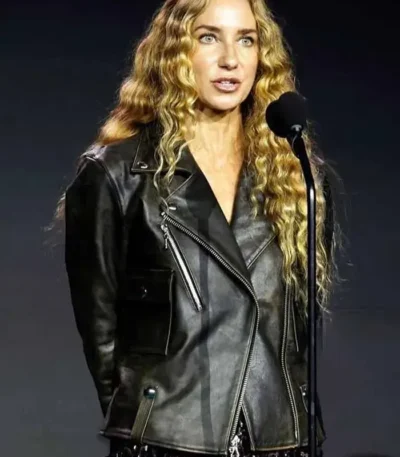 Fashion Awards Olympia Gayot Black Leather Jacket