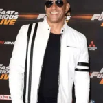 Fast And Furious Live Vin Diesel White Leather Jacket