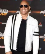 Fast And Furious Live Vin Diesel White Leather Jacket