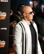 Fast And Furious Live Vin Diesel White Leather Jacket
