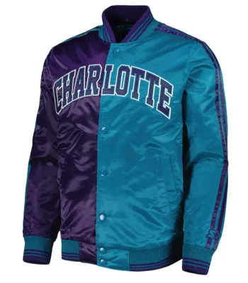 Fast Break Charlotte Hornets Purple/Teal Jacket