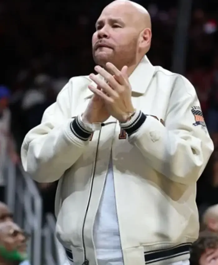 Fat Joe New York Knicks Cream Jacket Fat Joe New York Knicks Cream Jacket
