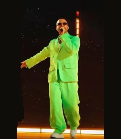 Final Show Paris 2026 J Balvin Green Suit