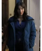 Finding Her Edge Adriana Russo Blue Puffer Coat
