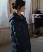 Finding Her Edge Adriana Russo Blue Puffer Coat