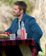 Finding Mr. Christmas Davey Fisher Blue Suede Jacket
