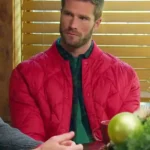 Finding Mr. Christmas Davey Fisher Red Quilted Jacket