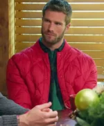 Finding Mr. Christmas Davey Fisher Red Quilted Jacket