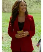 Finding Mr. Christmas Heather Hemmens Red Blazer