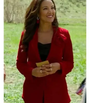 Finding Mr. Christmas Heather Hemmens Red Blazer