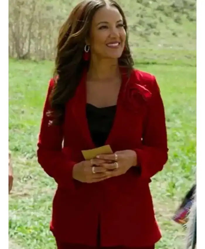 Finding Mr. Christmas Heather Hemmens Red Blazer Finding Mr. Christmas Heather Hemmens Red Blazer