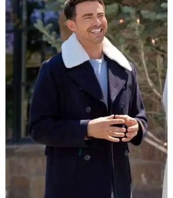 Finding Mr. Christmas Jonathan Bennett Blue Peacoat
