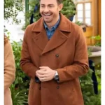 Finding Mr. Christmas Jonathan Bennett Brown Peacoat