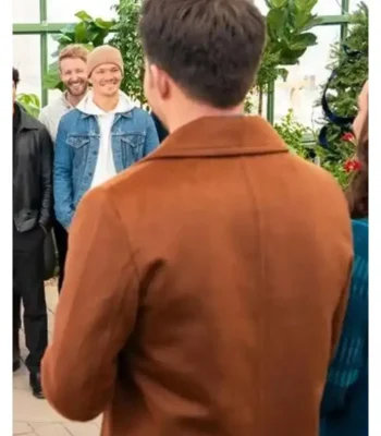 Finding Mr. Christmas Jonathan Bennett Brown Peacoat