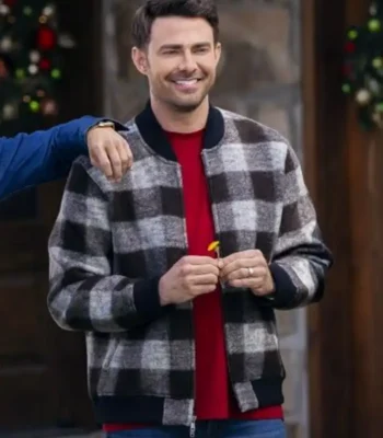 Finding Mr. Christmas Jonathan Bennett Plaid Jacket