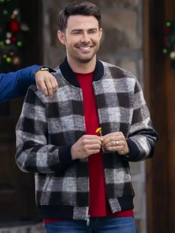 Finding Mr. Christmas Jonathan Bennett Plaid Jacket