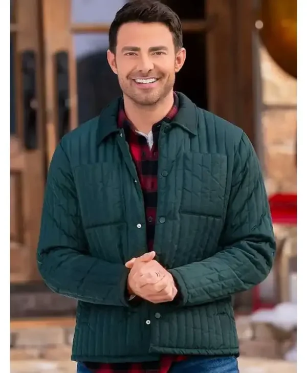 Finding Mr. Christmas Jonathan Bennett Quilted Jacket