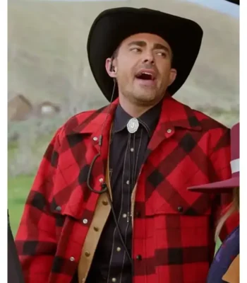 Finding Mr. Christmas Jonathan Bennett Red Plaid Jacket