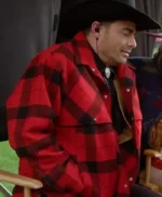 Finding Mr. Christmas Jonathan Bennett Red Plaid Jacket