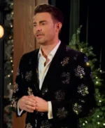 Finding Mr. Christmas Jonathan Bennett Snowflake Blazer