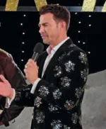 Finding Mr. Christmas Jonathan Bennett Snowflake Blazer