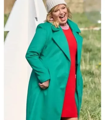 Finding Mr. Christmas Melissa Peterman Wool Coat