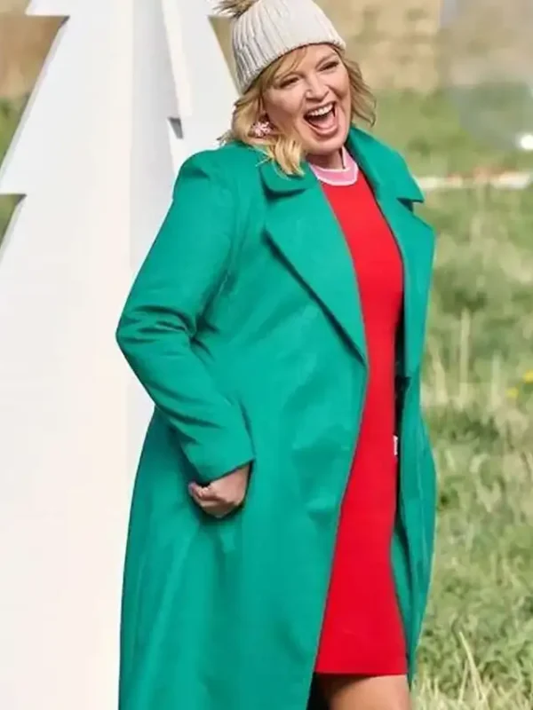Finding Mr. Christmas Melissa Peterman Wool Coat