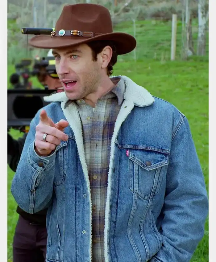 Finding Mr. Christmas Robbie Simpson Denim Jacket Finding Mr. Christmas Robbie Simpson Denim Jacket