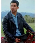 Finding Mr. Christmas S02 Angel Garet Leather Jacket
