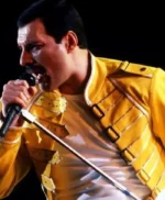 Freddie Mercury Yellow Leather Jacket