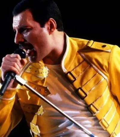 Freddie Mercury Yellow Leather Jacket