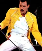 Freddie Mercury Yellow Leather Jacket