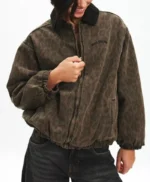 Gina Da Souz Mobland S01 Brown Bomber Jacket