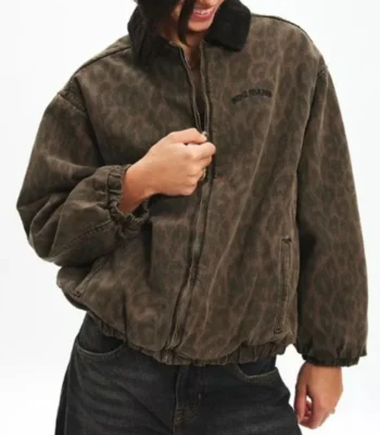 Gina Da Souz Mobland S01 Brown Bomber Jacket
