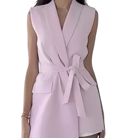 Gisselle Meneses Selling the City Sleeveless Blazer