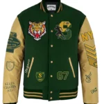Glover Stegaro Tiger Green Varsity Jacket