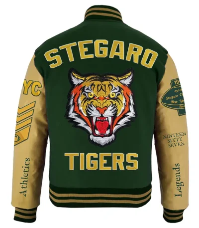 Glover Stegaro Tiger Green Varsity Jacket