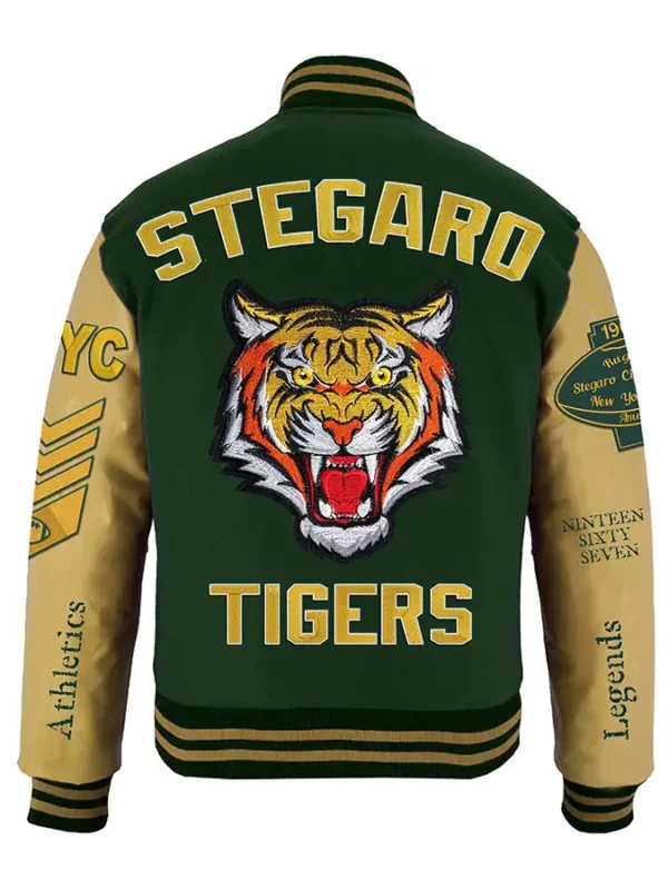 Glover Stegaro Tiger Green Varsity Jacket