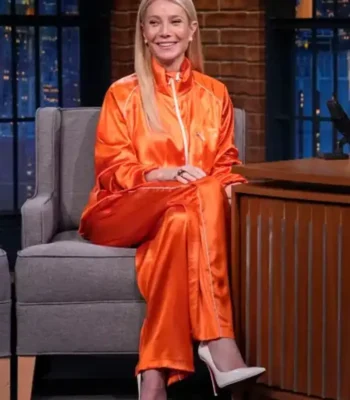 Gwyneth Paltrow Marty Supreme Orange Tracksuit