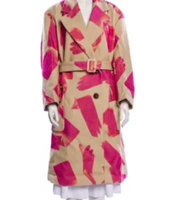 Hacks Deborah Vance Printed Trench Coat