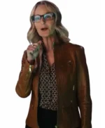 Hacks S08 Winnie Landell Brown Leather Jacket