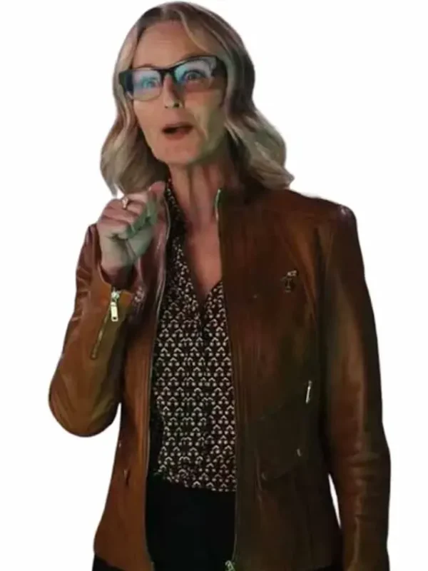 Hacks S08 Winnie Landell Brown Leather Jacket