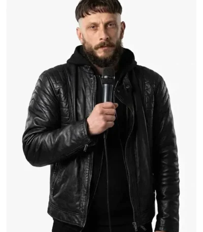 Half Man Richard Gadd Black Leather Jacket
