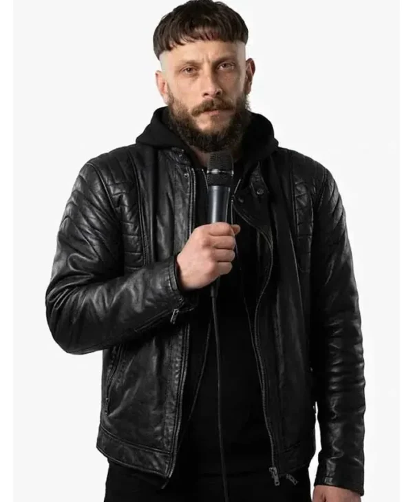 Half Man Richard Gadd Black Leather Jacket