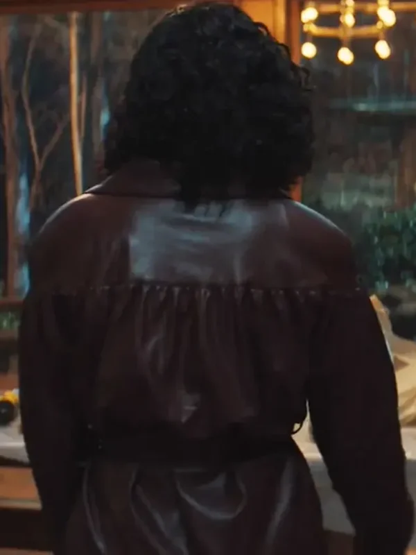 His and Hers Anna Andrews Brown Leather Jacket