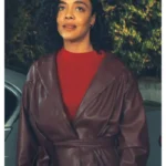 His and Hers Anna Andrews Brown Leather Jacket