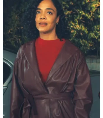 His and Hers Anna Andrews Brown Leather Jacket