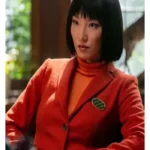 His and Hers Poppy Liu Red Blazer